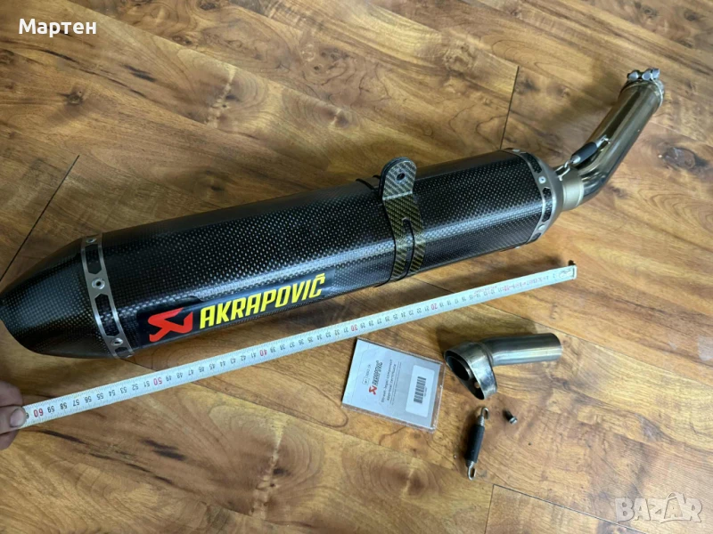 Akrapovic 52 мм вход вътрешен на ауспуха и 52 вътрешен на входа на линк , снимка 1