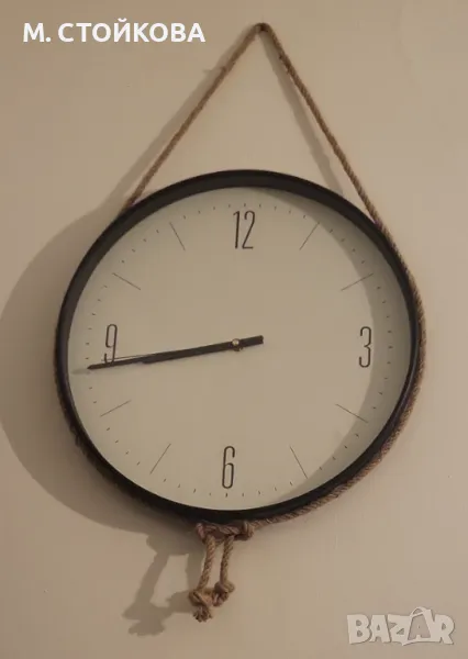 голям часовник, стенен, безшумен, с ретро визия, снимка 1