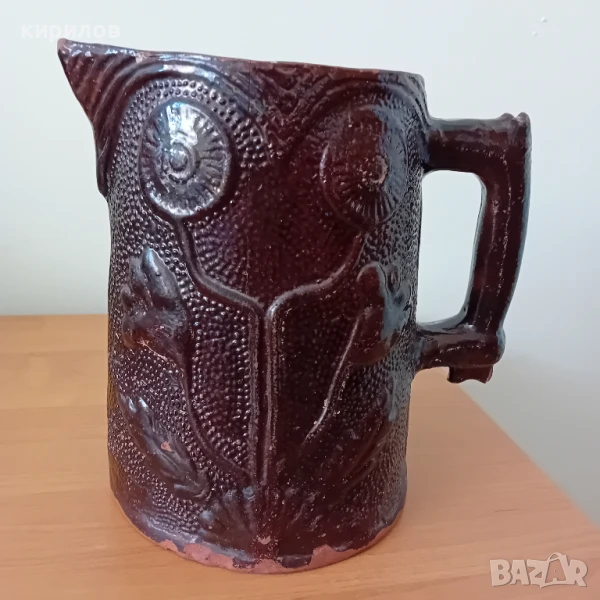 Старинна керамична кана, снимка 1