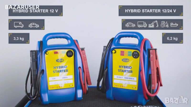Стартово устройство (booster charger)- 12/24V,Magneti Marelli/007936311000/Гаранция 1 година   	   	, снимка 1
