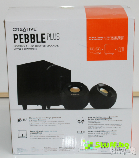 Creative Pebble Plus  2.1, 8W RMS Speakers тонколони , снимка 1