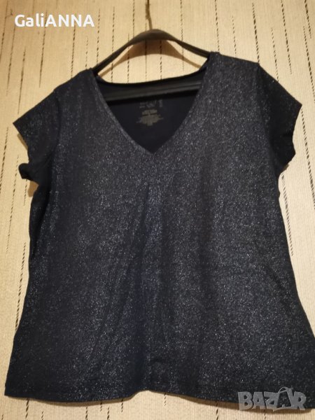 СТРАХОТНА БЛУЗКА В СРЕБРИСТ ЦВЯТ XL, снимка 1