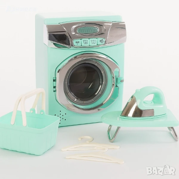 Детски комплект за пране – пералня, ютия и аксесоари, снимка 1