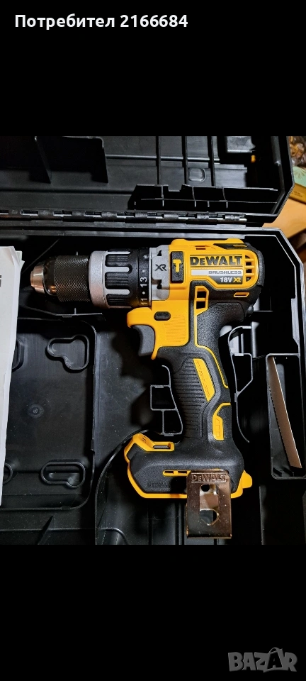 Акумулаторен ударен винтоверт DeWALT DCD796 с куфар , снимка 1