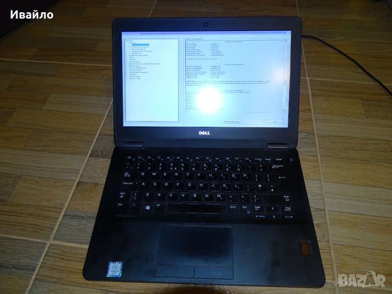 Лаптоп Dell Latitude E7270 i5/16GB RAM/256GB SSD (спукан но работещ дисплей), снимка 1