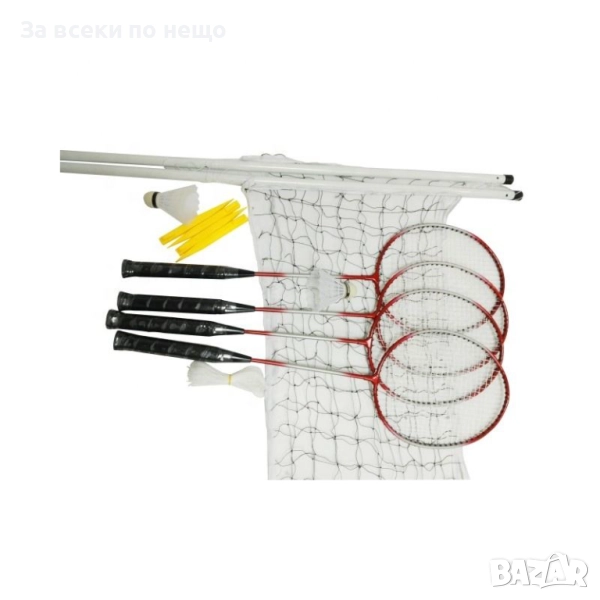 Супер комплект за Федербал за 4 души с мрежа – забавление и активност за цялото семейство!, снимка 1