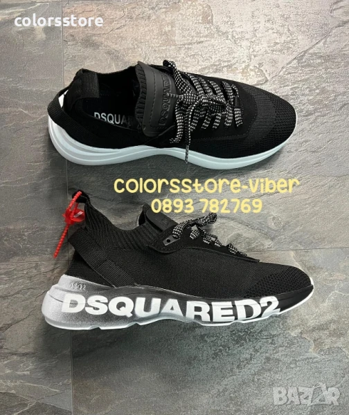 Мъжки черни маратонки  Dsquared2/NS17, снимка 1