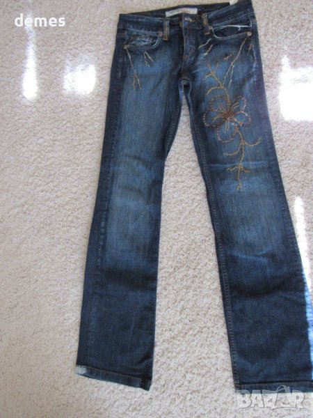 Дънки за момиче размер 28/32 с ефекти, снимка 1