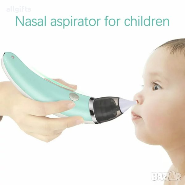 Детски аспиратор за почистване на нос: Удобен и безопасен инструмент за почистване на носа на бебета, снимка 1