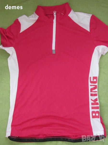 Дамска вело блуза BIKING електрик цвят размер M 40/42, снимка 1