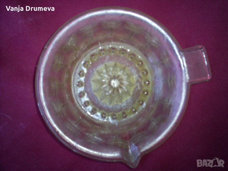стъклена сокоизтисквачка от едно време, снимка 1