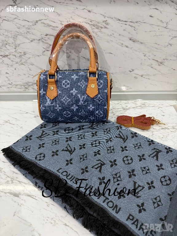 Louis Vuitton мини в синьо / дънкова, снимка 1