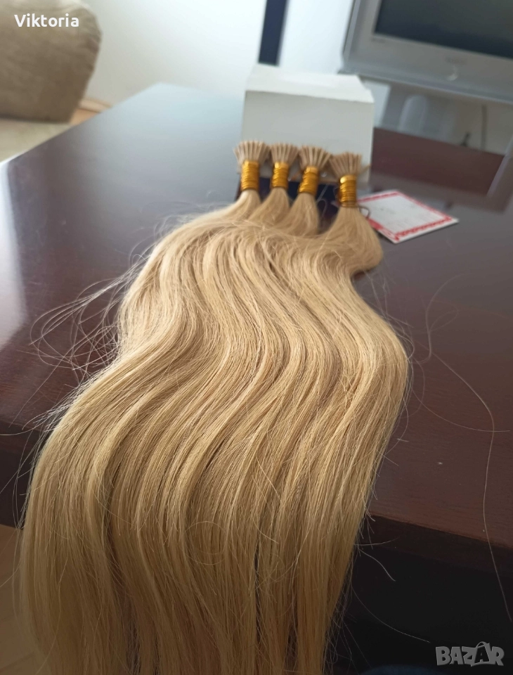 Естествена европейска коса 46см.100гр., снимка 1