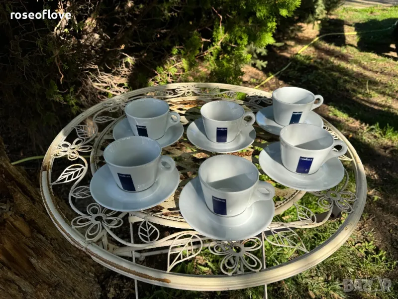 Лаваца / Lavazza италиански порцеланови чаши за капучино, снимка 1