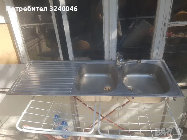 Мивка хром с батерия