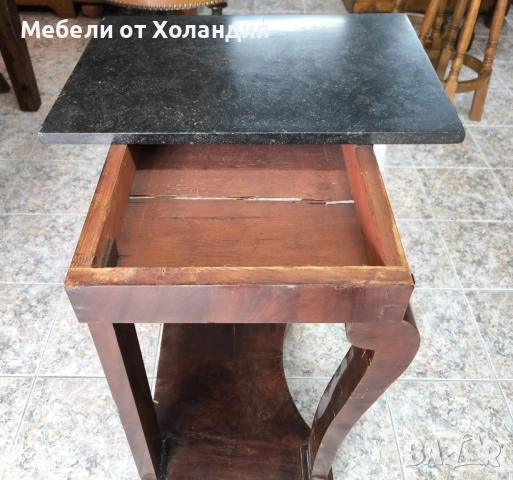 Старинна конзолна масичка с гранитен плот, снимка 11 - Маси - 52465283
