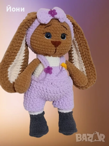 Ръчно изработени плюшени играчки Зайче Маруся , снимка 2 - Плюшени играчки - 52346301