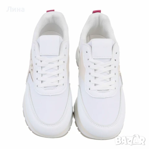 Дамски спортни обувки / Маратонки - бели, черни, снимка 3 - Дамски ежедневни обувки - 47213358