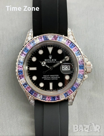Rolex Yacht-Master 40mm 'Rainbow' Rose Gold Automatic Дамски Различни Варианти, снимка 11 - Дамски - 54047444