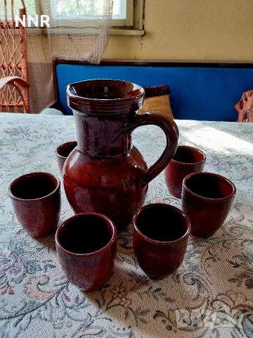 Керамичен сервиз за вино