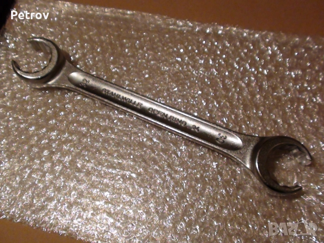 STAHLWILLE - OPEN RING 24 - MADE IN GERMANY - ЧИСТО НОВ ПРОФЕСИОНАЛЕН Ключ 30 x 32 mm / CHROME ALLOY
