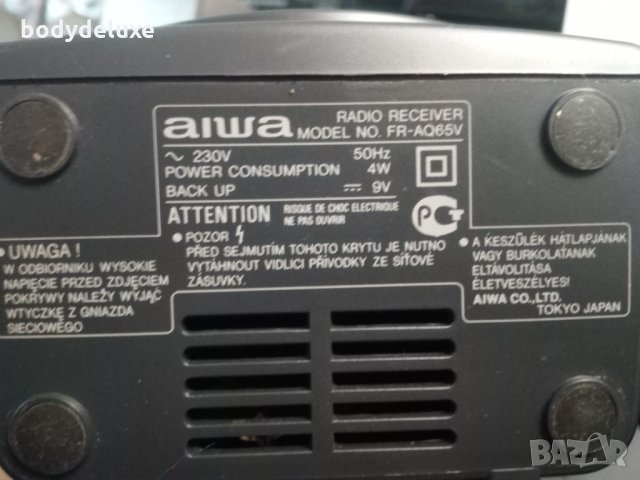Aiwa FR-AQ65V радио-будилник, снимка 5 - Радиокасетофони, транзистори - 19568549