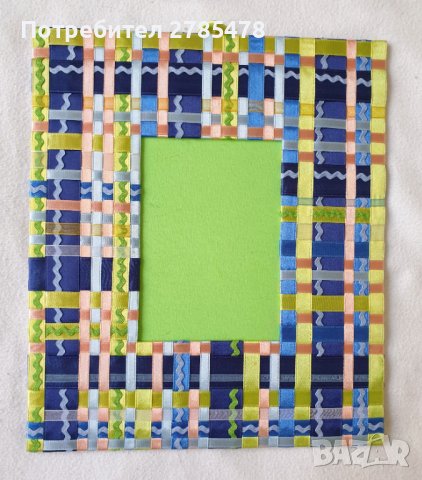 Рамка за снимка от сатенени панделки