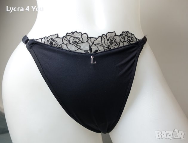 Lounge XS/S красива изрязана черна бикина с бродерии, снимка 5 - Бельо - 42371424