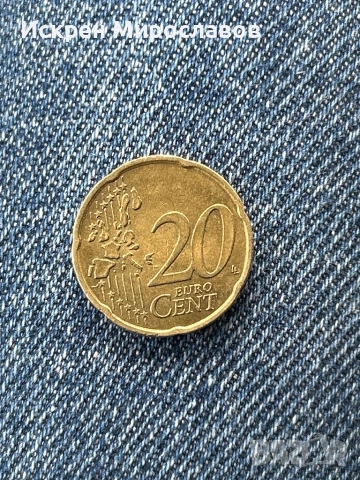 0’20 cent 2002 година 