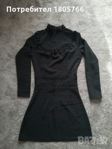 Черна къса рокля, снимка 1 - Рокли - 30245995