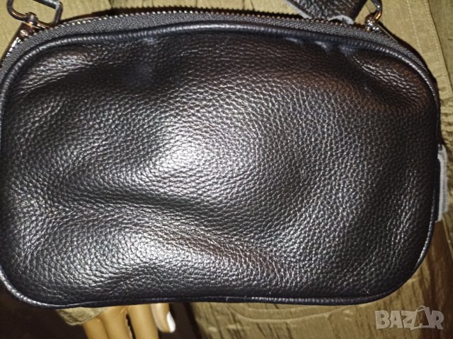 CLENAH-Черна малка кожена чанта, снимка 11 - Чанти - 42870834