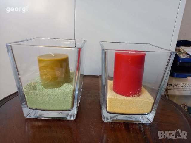 Големи свещници с ароматни свещи   4/3