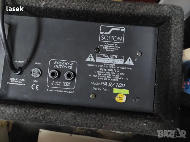 СМЕСИТЕЛ SOLTON PA6/100, снимка 3 - Ресийвъри, усилватели, смесителни пултове - 49461851