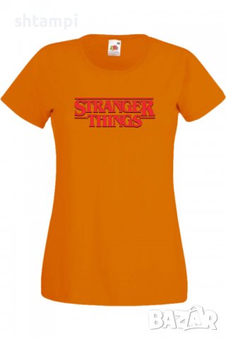 Дамска Тениска Stranger Things Logo,Филм,Сериал,, снимка 7 - Тениски - 37318675