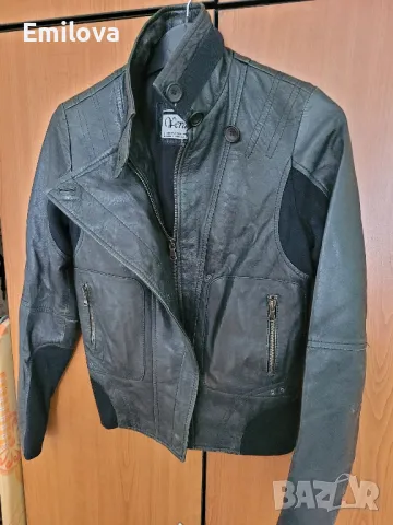 Кожено дамско яке S, снимка 2 - Якета - 47889105