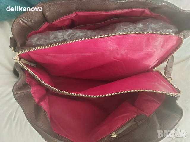 Lavinia Martini Firenze. Голяма кожена/еленска/ чанта, снимка 10 - Чанти - 44790107