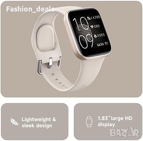 Нов Фитнес Смарт Часовник с 1.83 инча 24/7 Сърдечен Ритъм 20 Спортни Режима, снимка 5 - Смарт гривни - 42713049