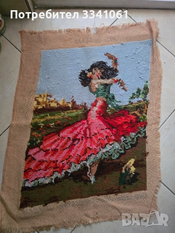Гобелин,,Танциорка,,, снимка 2 - Гоблени - 52917621