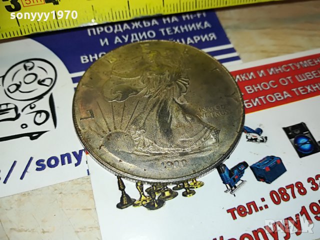 долар-метален 1900, снимка 1 - Други ценни предмети - 29121508
