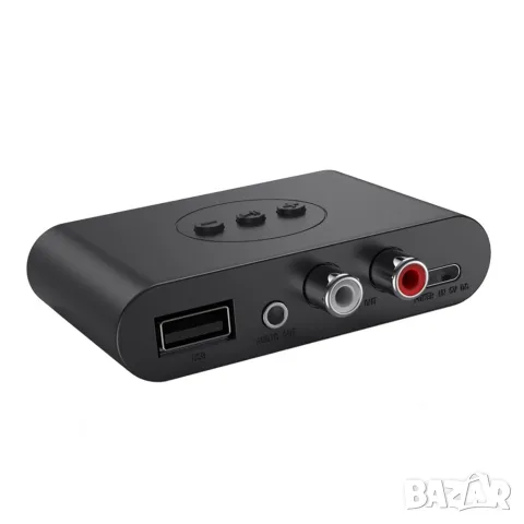 Bluetooth 5.3 аудио приемник 1TECH BLS-B21, NFC, AUX, RCA, Hands-Free, 2 телефона, снимка 4 - Ресийвъри, усилватели, смесителни пултове - 56314258