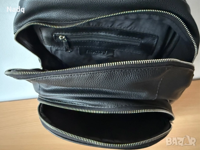 Мъжка кожена раница Andrews – като нова!, снимка 5 - Раници - 51988976