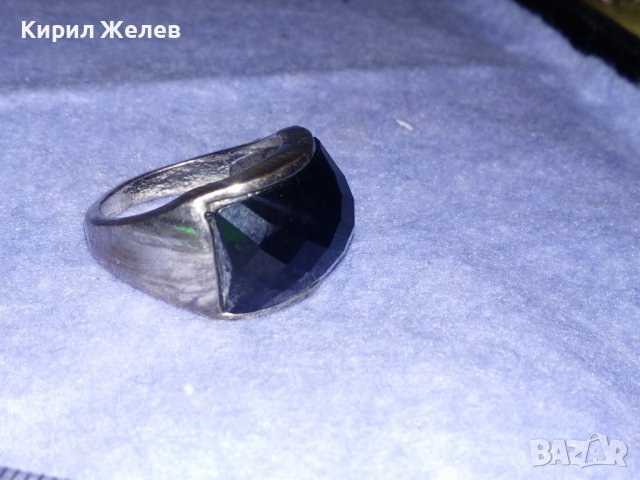 ЕЛЕГАНТЕН СРЕБРИСТ ЮВЕЛИРНО ФАСЕТИРАН МОДЕН АРТ ПРЪСТЕН 36607, снимка 3 - Пръстени - 39758539
