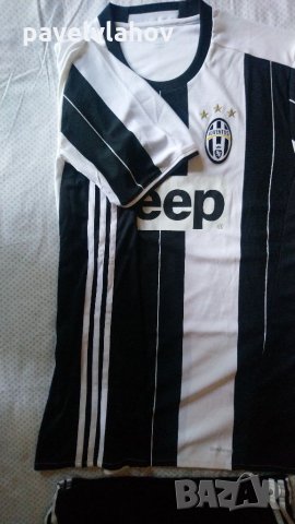 Екип "Adidas" - тениска и къси панталони "Ювентус" - размер L, снимка 3 - Спортни дрехи, екипи - 33841891