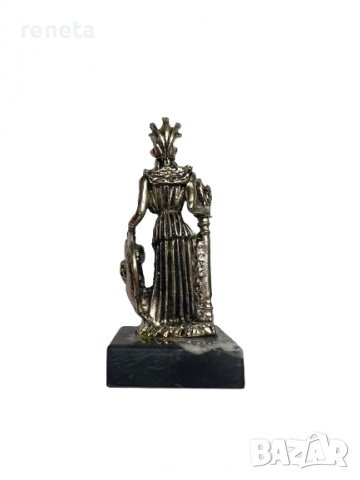Статуетка Ahelos, Атина Палада, Метална, Сребриста, 9 см., снимка 2 - Арт сувенири - 37402599