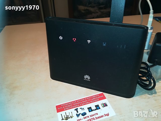 Huawei b-311-221-A1-рутер за сим карта с 1 антенa+адаптер, снимка 8 - Рутери - 29933097