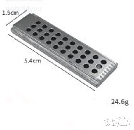 НОВА СТОМАНЕНА ЧАСОВНИКАРСКА, БИЖУТЕРСКА НАКОВАЛНЯ С 30 ДУПКИ.МАЛКА ДУПЧЕНА НАКОВАЛНЯ NAKOVALNQ ANVI, снимка 4 - Други - 48386580