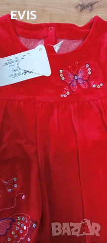 🌸 Детски плюшени рокли за момичета 🌸, снимка 2 - Детски рокли и поли - 53875262