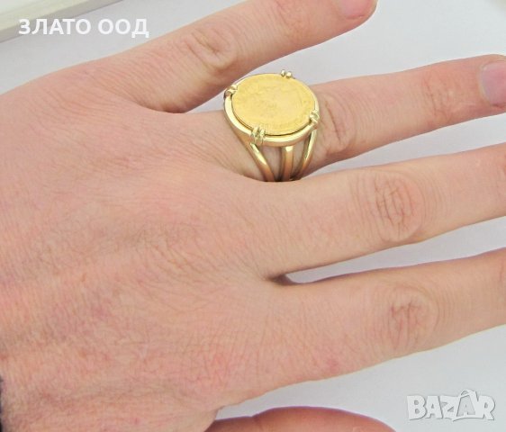 Мъжки златни пръстени, снимка 10 - Пръстени - 30983632