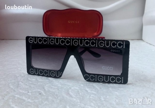 Gucci дамски слънчеви очила с камъни маска, снимка 5 - Слънчеви и диоптрични очила - 31091094
