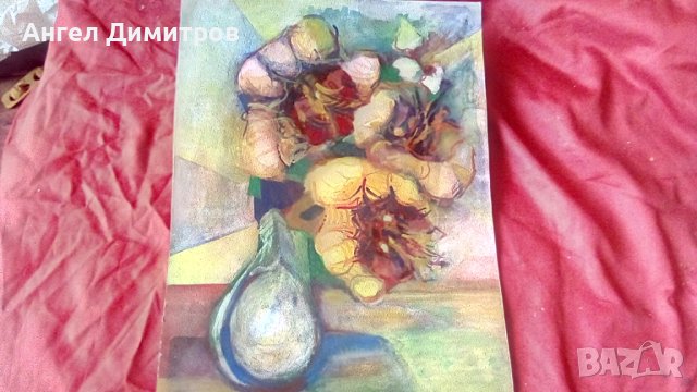 Картина смесена техника подписана , снимка 1